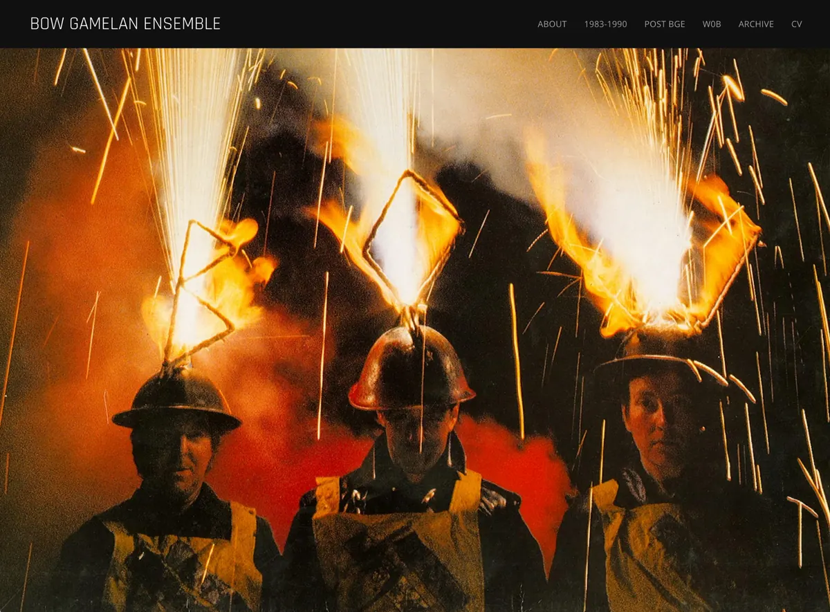 Bow Gamelan Ensemble website