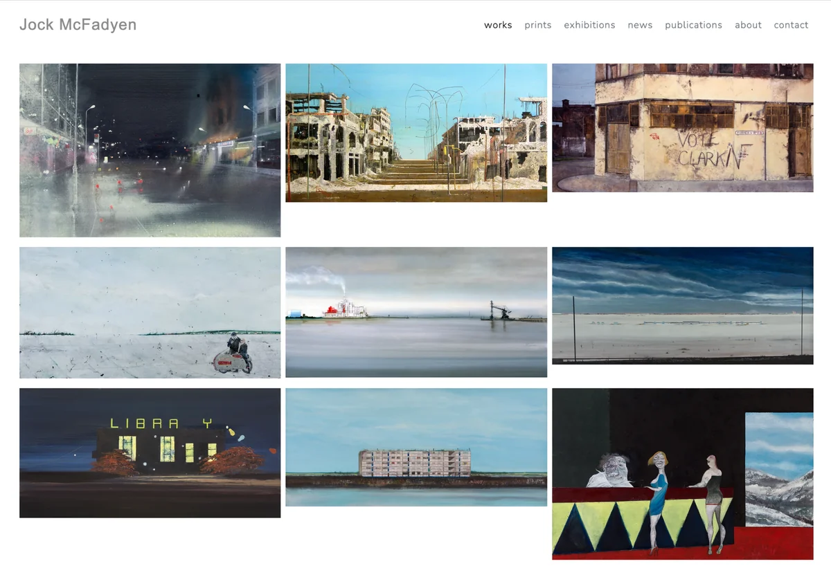 Jock McFadyen website