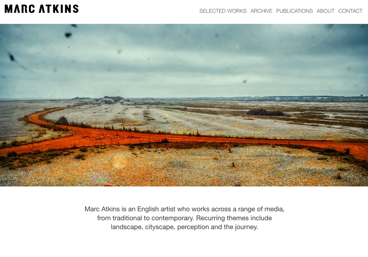 Marc Atkins website