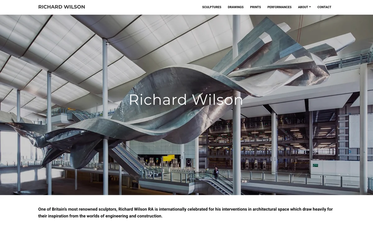 Richard Wilson website