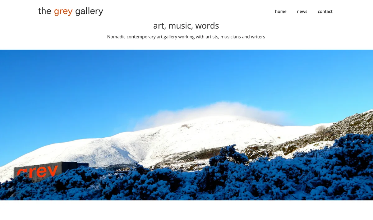 The Grey Gallery website